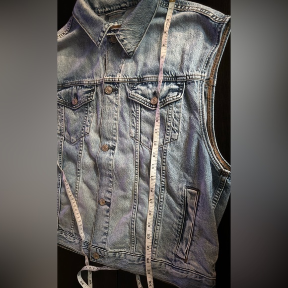 American Eagle - Distressed - Jean Vest - szLG - Picture 4 of 5